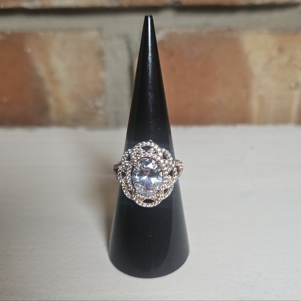 Bomb Party Jewelry. Clear Crystal Ring Size 7